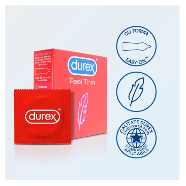 Презервативы Durex Feel Thin 3 шт - image 4