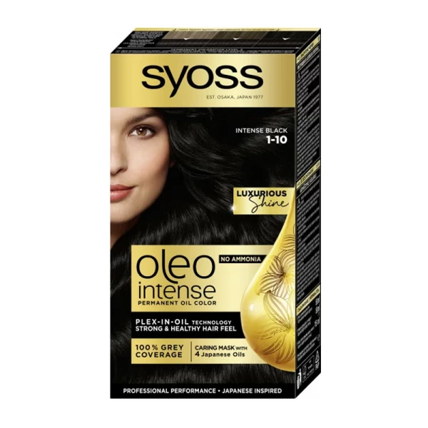 Syoss Oleo Intense Vopsea de par 1-10 Negru Cenusiu - image 1
