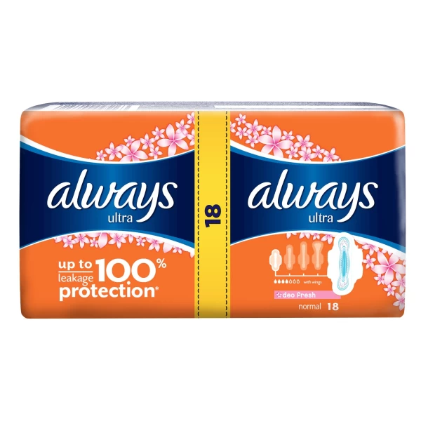 Always Absorbante Duo Ultra Fresh, 18 bucati - image 1