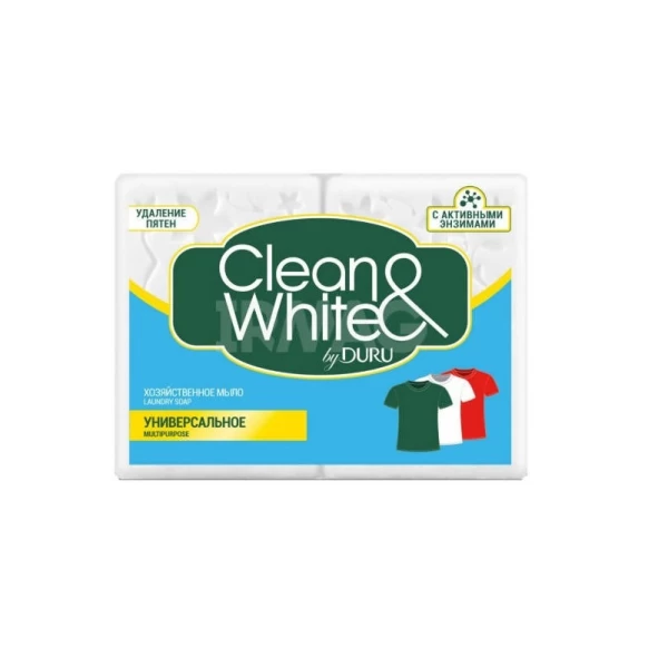 Duru Clean & White Хозяйственное мыло Multipurpose 4x120 г - image 1