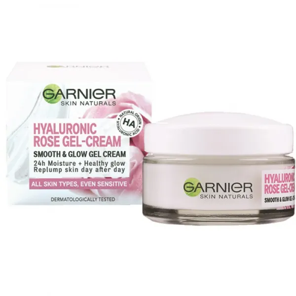 Garnier Naturals Hyaluronic 50ml Gel-crema Fata Rose pentru netezire si iluminare - image 1