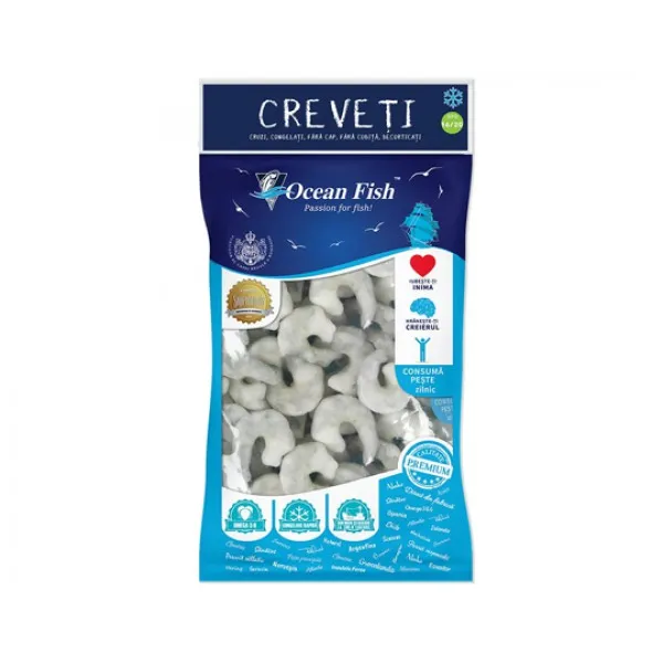Креветки 16/20, без панциря/хвоста 1кг Ocean Fish - image 1