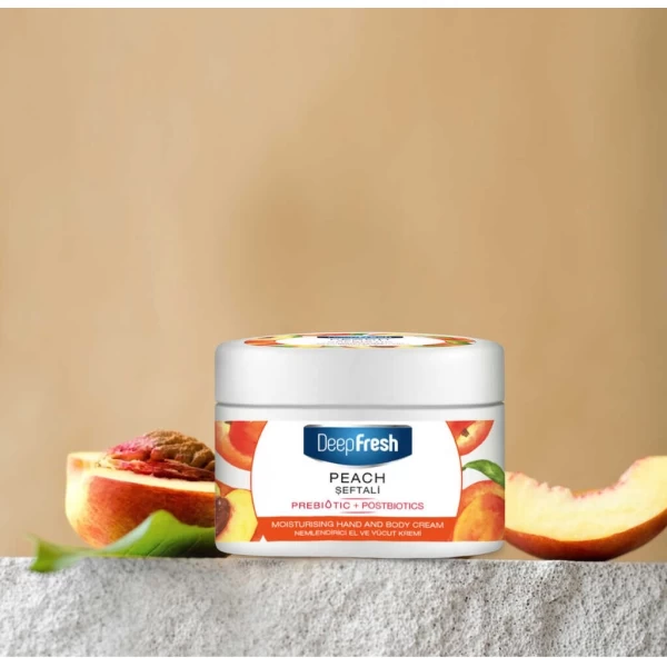 DeepFresh Увлажняющий крем для рук и тела с пребиотиками, 250 мл, Персик - image 2