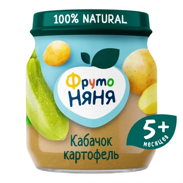 FrutoNanny Piure din dovlecel si cartofi 110g (5+) - image 2