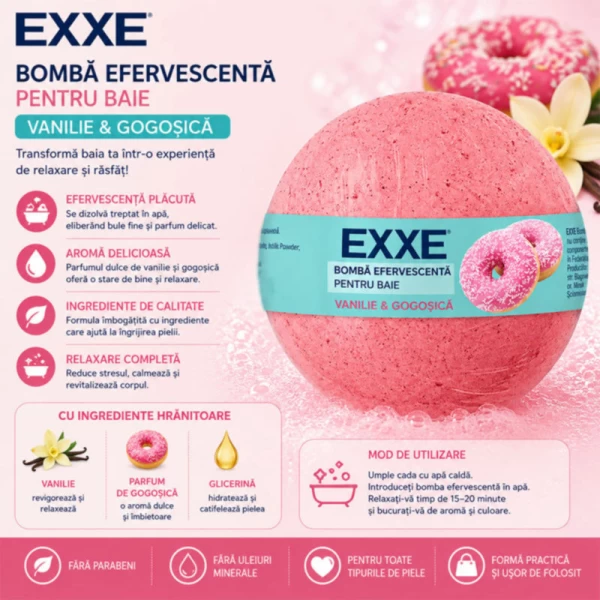 Exxe Minge de baie Gogoasa de vanilie 120g - image 2