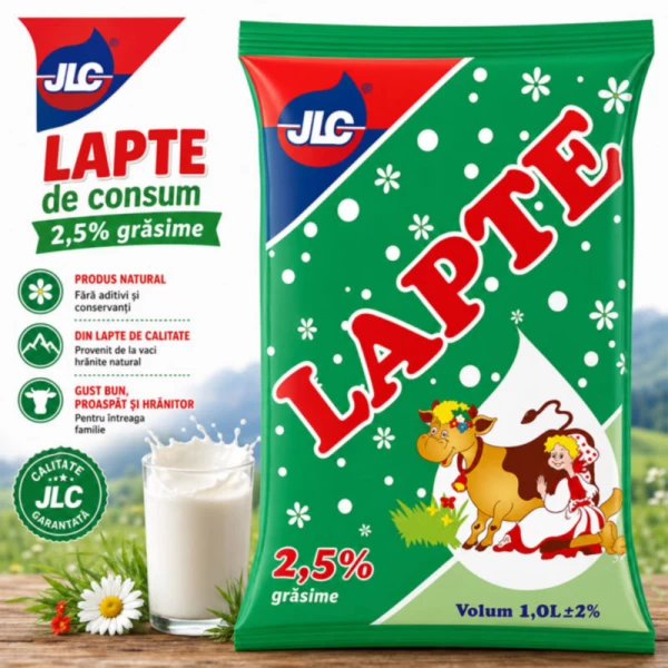 Молоко JLC 1л 2,5% Пленка - image 2