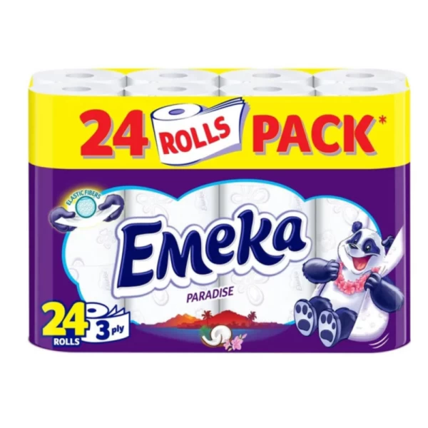 Emeka Hartie igienica, 3 straturi, 24 role Paradise - image 1