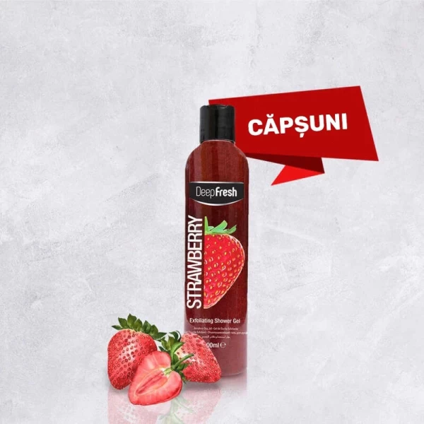 DeepFresh гель для душа с клубникой Отшелушивающий, 400 мл - image 2