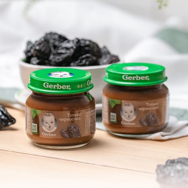 Пюре Gerber Только чернослив, с 4 месяцев, 80 г - image 2