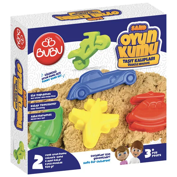 Set cu nisip kinetic si forme Mijloace de transport - image 1