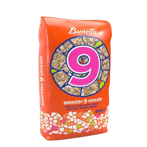 *Bunetto Amestec fulgi 9 cereale 450g - image 1