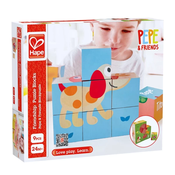 Hape Cuburi Prietenii, 9 buc - image 1