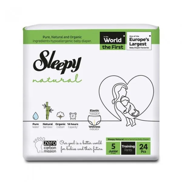 Sleepy Natural Sensitive Pants 5 Junior (11-18) 24buc - image 1