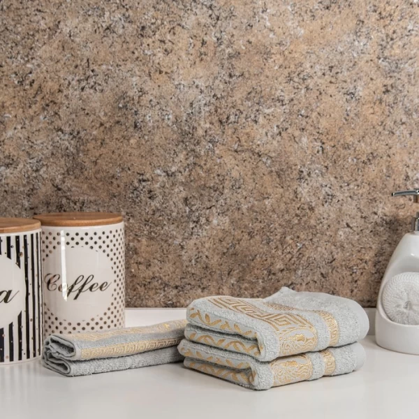 Кухоннoе полотенцe, Светло- Серый, 30x60 см, 440gr/m2, CEZAR/01-096, MELISSA - image 1