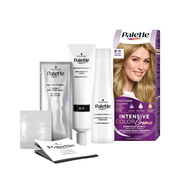 Краска для волос Palette Intensive Color Cream 8-0 (N7) Светлый блонд 110 мл - image 2