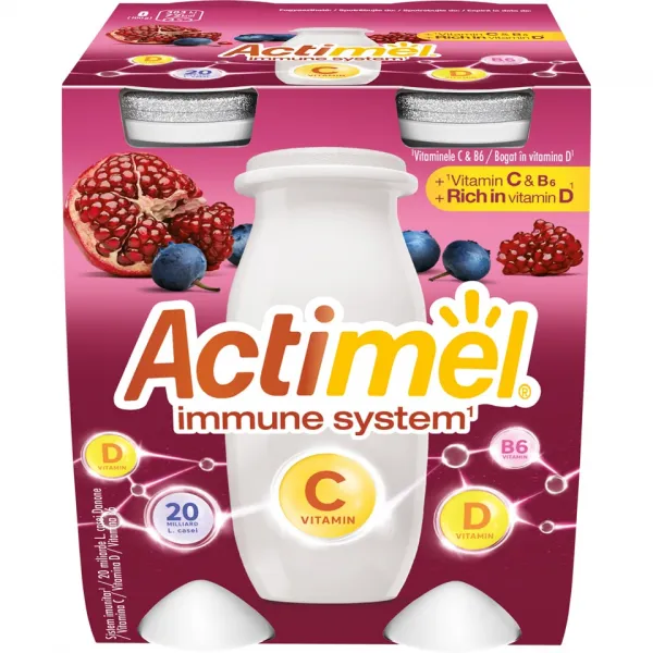 Actimel Iaurt de baut cu afine si suc de rodie 4x100ml - image 3