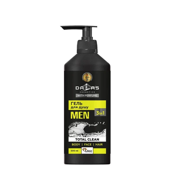 Dalas Crem-gel de dus pentru Men 3&1 500ml Total Clean - image 1