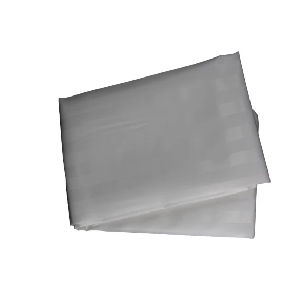 Perdea baie, 180x180cm, alb ornament - image 1