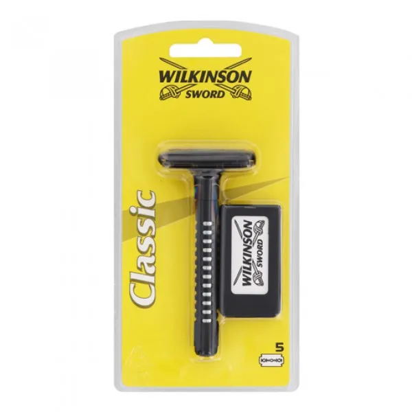 Бритва для бритья Wilkinson Sword Double Edge Razor 5 сменных лезвий - image 1