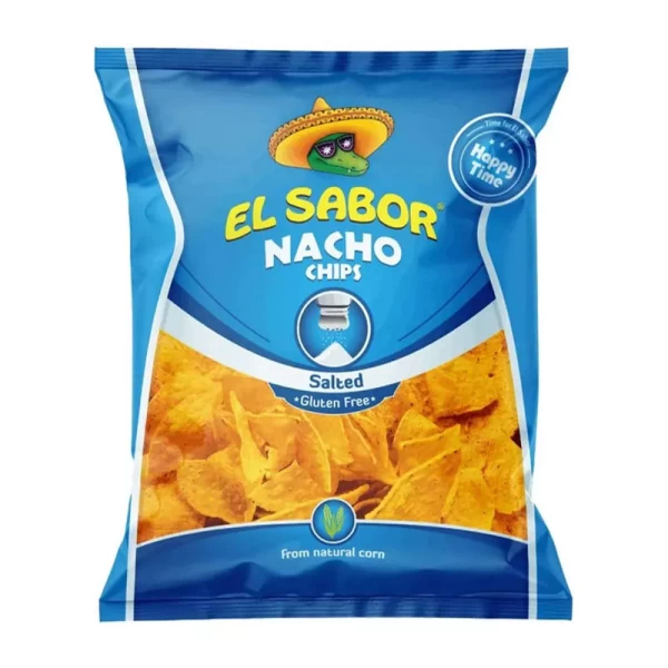 El Sabor Чипсы Начос кукурузные с солью 180 г - image 1