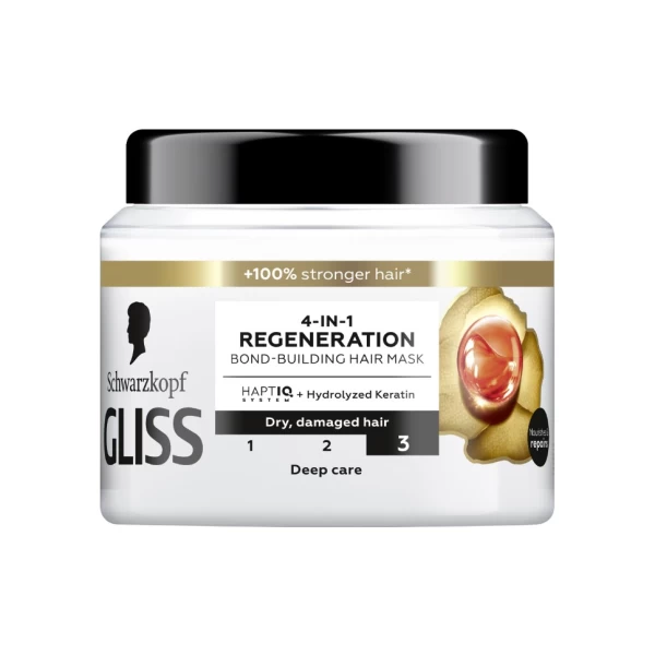 Gliss Masca de par regeneratoare Total Repair 4 in 1 pentru parul uscat 400 ml - image 1