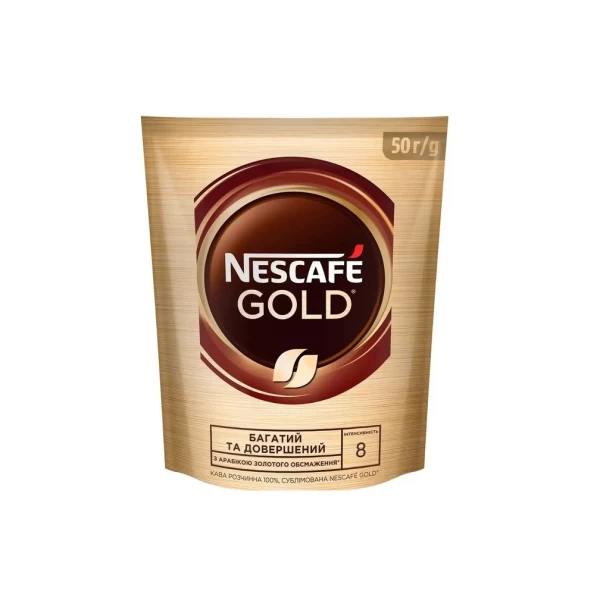 Кофе Nescafe Gold растворимый 50 г - image 1