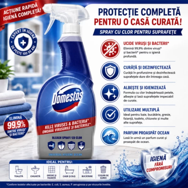 Domestos dezinfectant spray Universal Higiene 750 ml - image 2