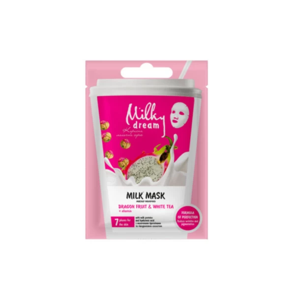 Milky Dream Masca pentru fata pinza Dragon fruits, White tea 20ml - image 1