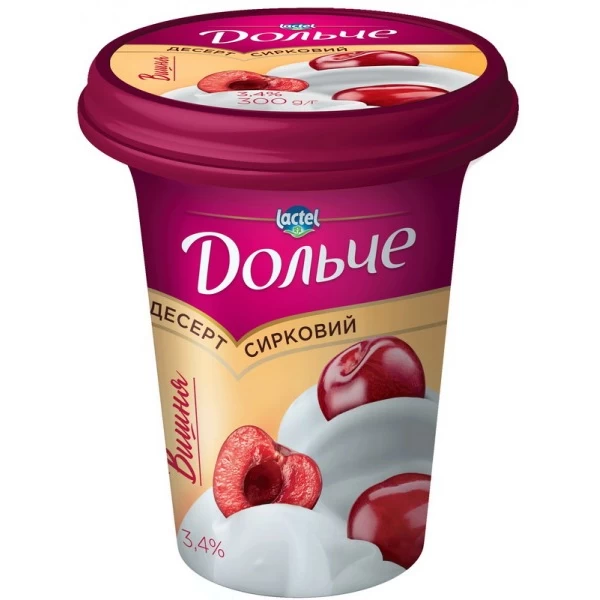 Dolce Desert de iaurt cu visina 3.4%, 300g - image 2