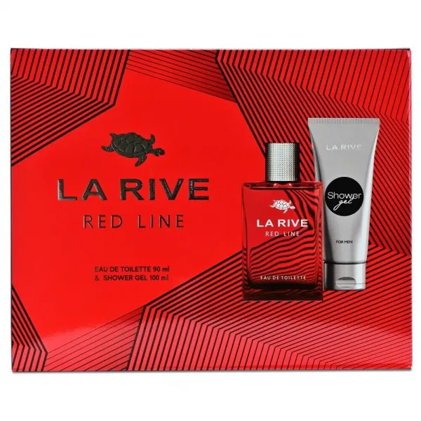 Set La Rive Man Red Line (apa de toaleta90ml+gel de dus 100ml) - image 1