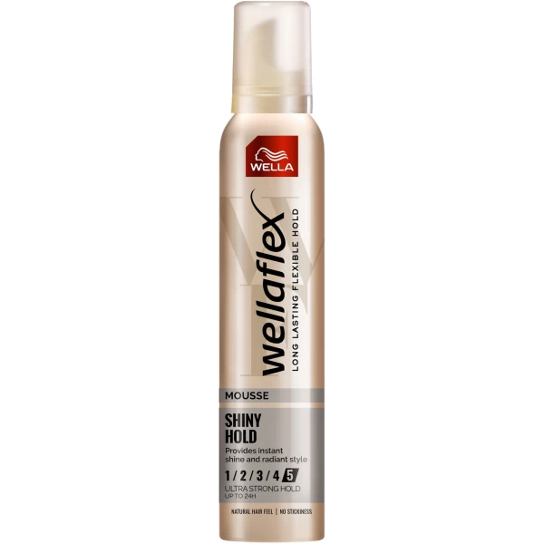 Wellaflex Spuma de par 200ml Shiny & Ultra Strong Hold - image 1