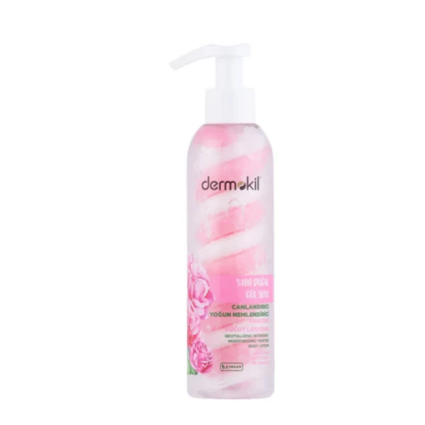 Dermokil Lotiune de corp naturala cu apa de trandafiri Twister 200 ml - image 1