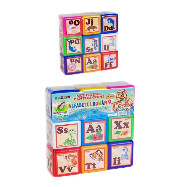 Set cuburi alfabet roman (9buc) 52982 - image 2