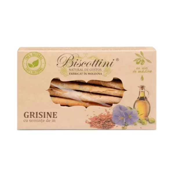 Grisine cu seminte de in 200 gr - image 1