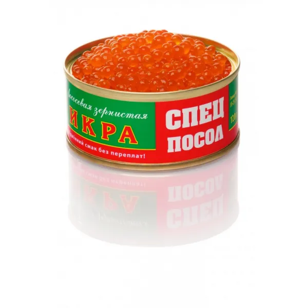 Икра лососевая СПЕЦПОСОЛ ж/б 120 г - image 2