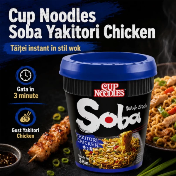 Soba Cup Taietei Instant Yakitori Chicken 89 g Wok - image 2