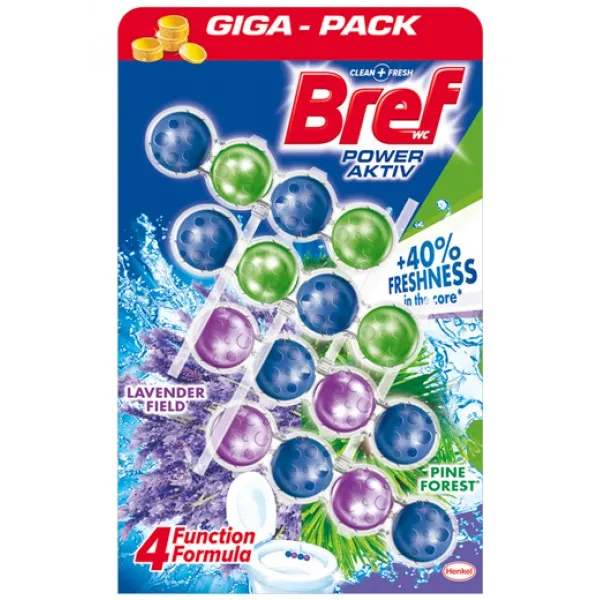 Bref Odorizant Power Active Lavender Field & Pine 4*50 g - image 1