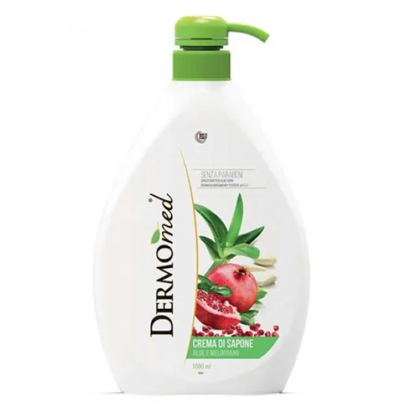 DermoMed Sapun-crema lichid 1L Aloe & Rodie - image 1