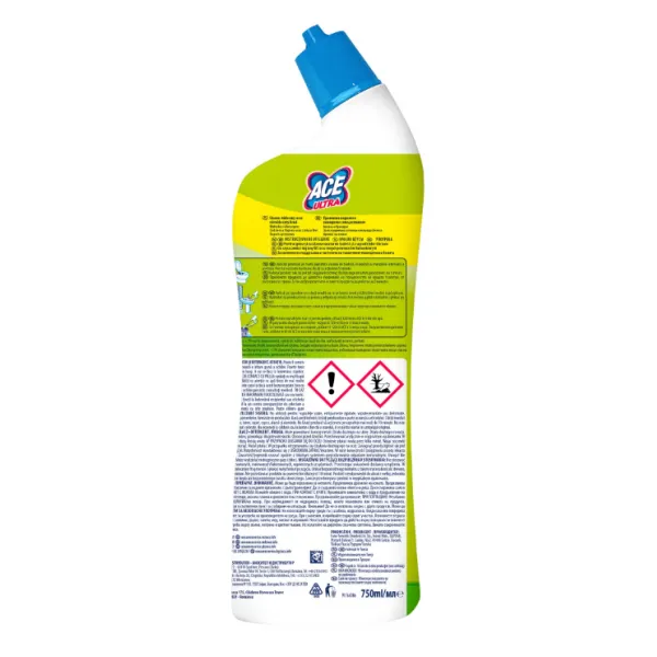 Ace Inalbitor si degresant toaleta 750ml Ultra Power Gel Lemon - image 2