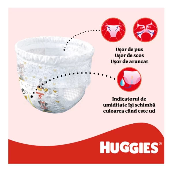 Huggies Little Movers Scutece chilotel №5, 13-17kg, pentru baietei 48 buc - image 3