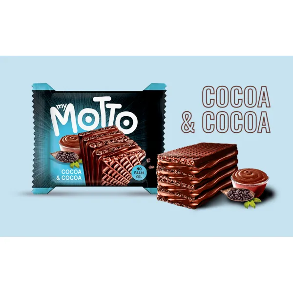 MyMotto Вафли Motto Двойное какао 34 г - image 2
