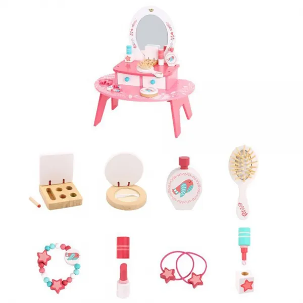 Jucarie set de frumusete din lemn pentru fete T098A - image 8