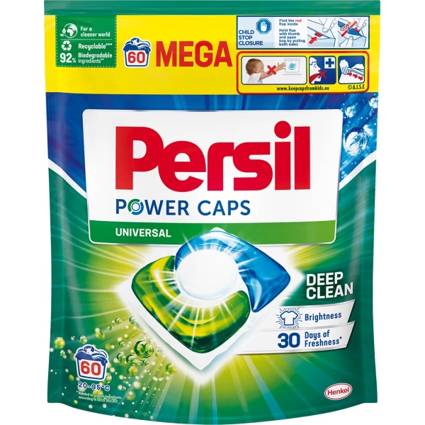 Persil Power Caps Универсальные капсулы Стиральный порошок, 60 стирок - image 1