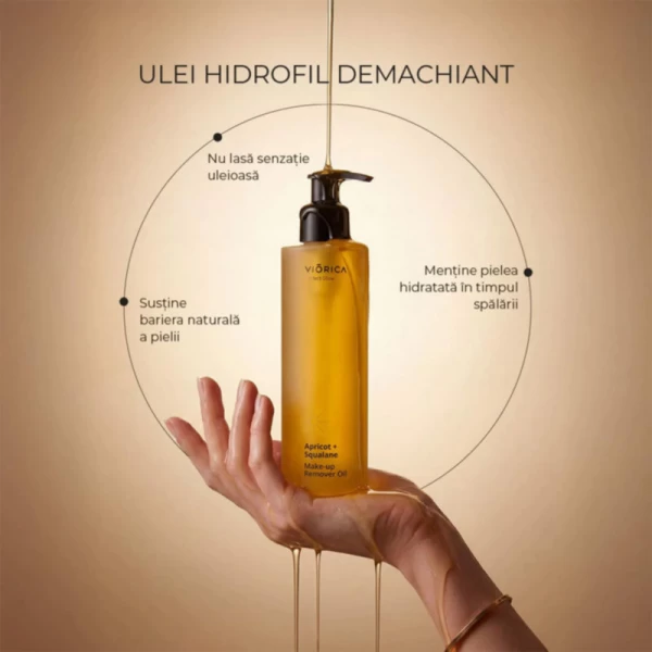 Viorica Гидрофильное масло Perfect Glow для снятия макияжа Абрикос + Сквалан 190 мл - image 2