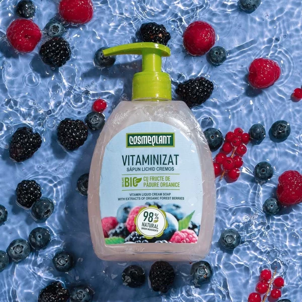 Cosmeplant Sapun lichid Vitaminizat Fructe de padure 400 ml - image 2