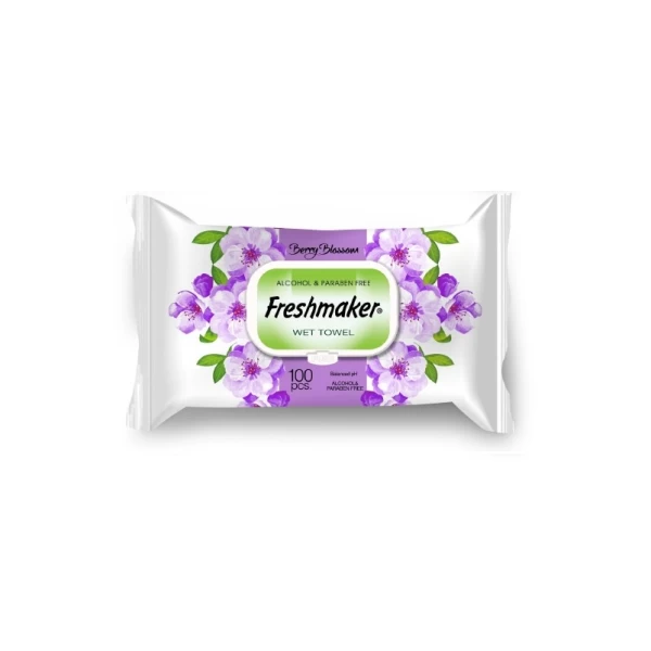 Freshmaker Servetele umede 100 buc Cherry & Apple Blossom cu capac - image 2