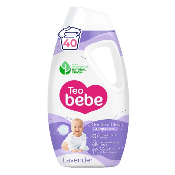Teo Bebe Жидкое моющее средство Gentle & Clean 1,8л Лаванда - image 1