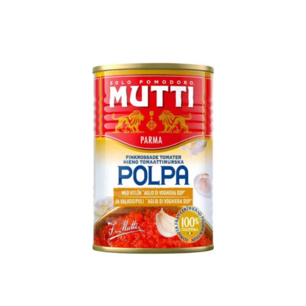 Mutti Rosii tocate cu usturoi conserva 400 g - image 1