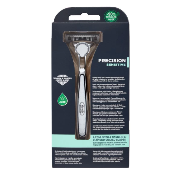 Wilkinson Sword Titanium Sensitive Aparat de ras 4 lame+1 rezerva - image 2
