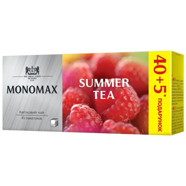 Цветочный чай Мономах Summer Tea в пакетиках 40+5 шт - image 1
